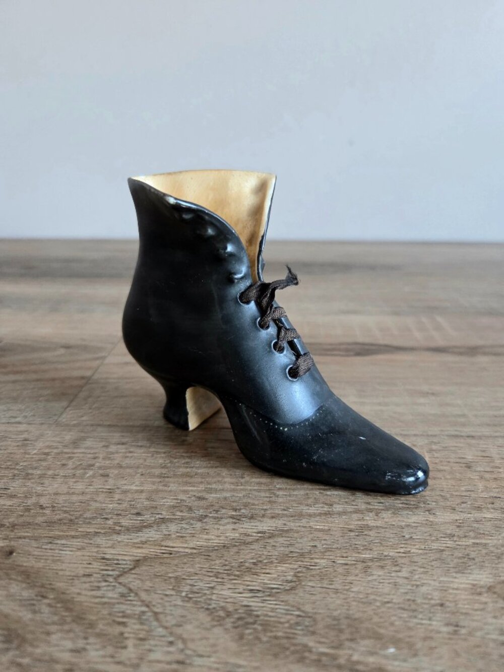 Vintage Ceramic Victorian Shoe Boot Figurine
